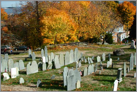 Old Burial Hill in Autumn.