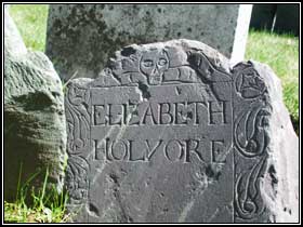Footstone for Elizabeth Holyoke.
