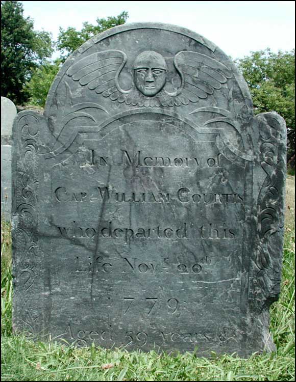 Capt. William Courtis (1779) headstone.