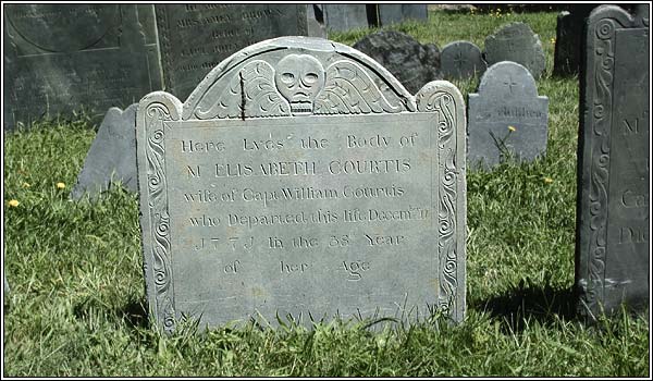 Elisabeth Courtis (1771) headstone.
