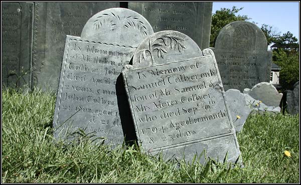 Headstone of Mr. John & Mrs. Collyer; and of Samuel Collyer.