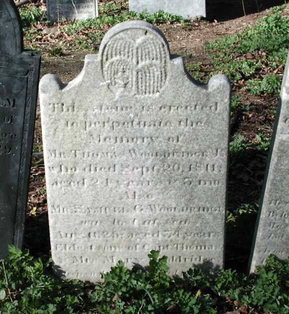 Gravestone for Mr. Thomas Wooldridge Jr (1811) and Mr. Samuel Wooldridge.