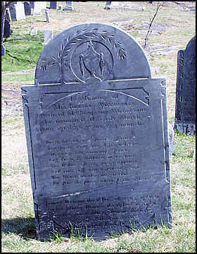 Headstone of Rebecca Wolderidg (1800).