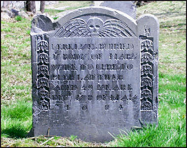 Headstone of Mary Lattimer (1681).