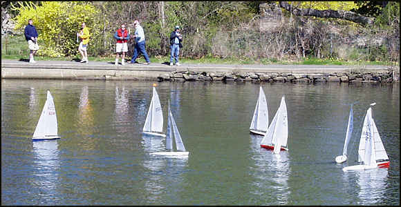 Model Sail Boating on Redd's Pond.